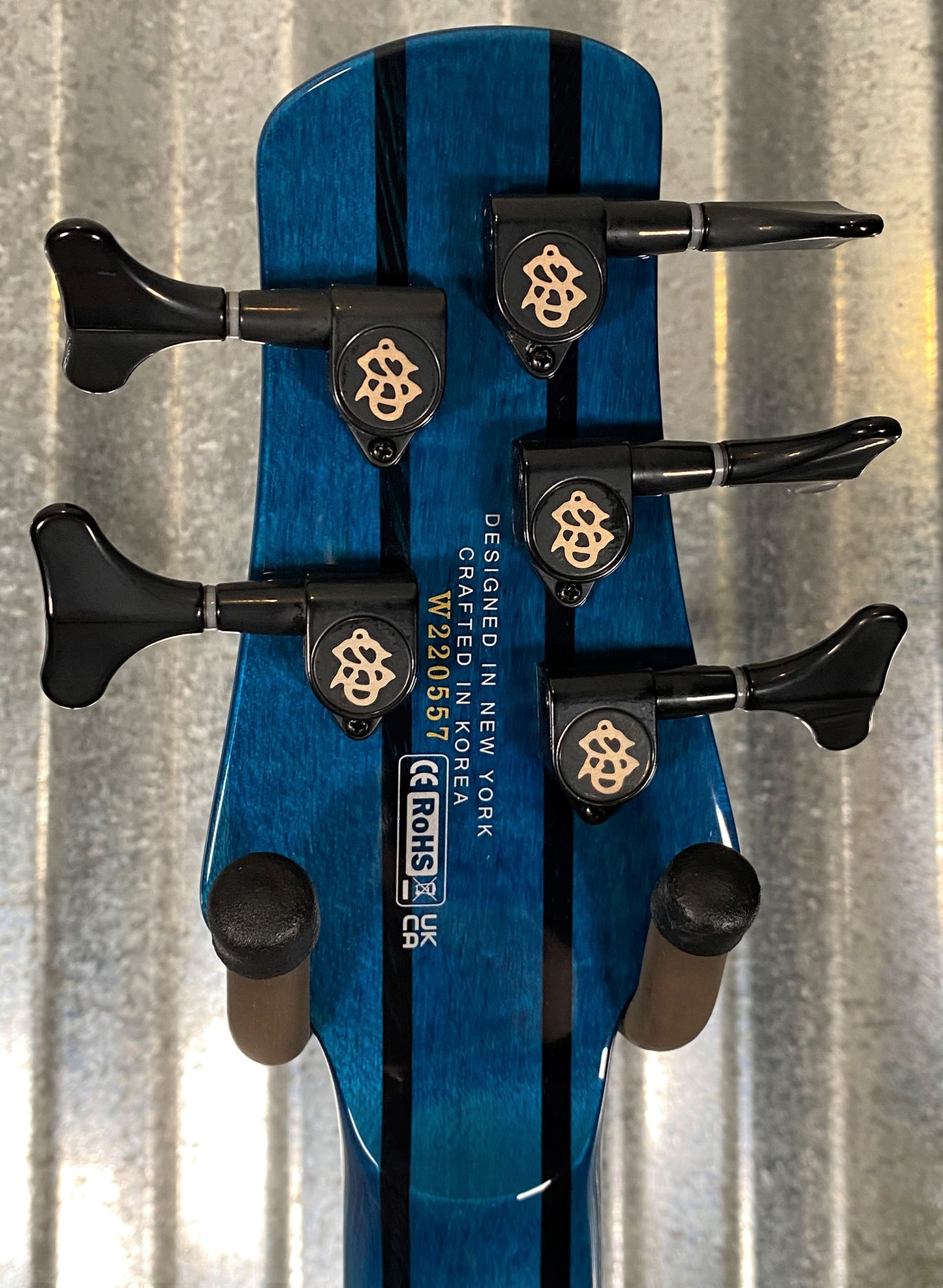 Spector NS Dimension 5 Multi Scale 5 String Bass Black & Blue Gloss & Bag NSDM5BKBL #0557