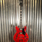 Hagstrom VIKB-WCT Viking 4 String Semi Hollow Short Scale Bass Wild Cherry Transparent #0622