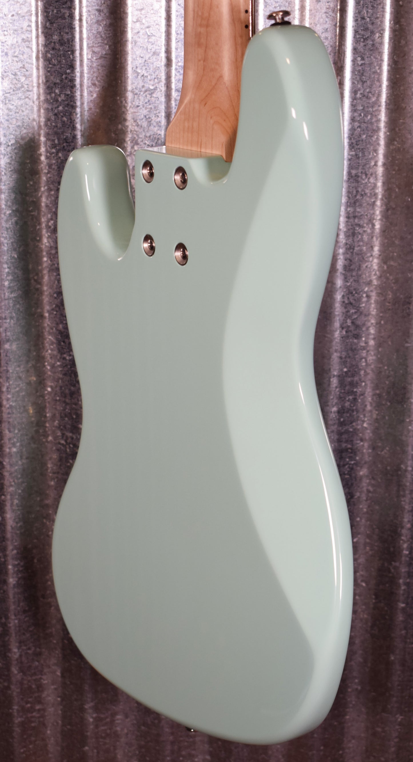G&L USA JB-5 Surf Green 5 String Jazz Bass Maple Satin Neck & Case #6259