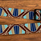 Levy's MP2SLD-006 2" Polyester Sublimation Guitar Strap Brown Blue Green