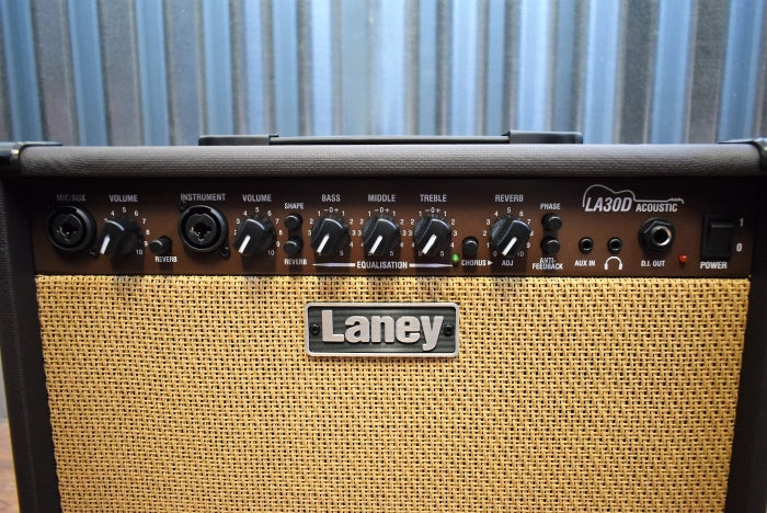 Laney LA30D 2 Channel 30 Watts 2x6.5" Acoustic Guitar Combo Amplifier