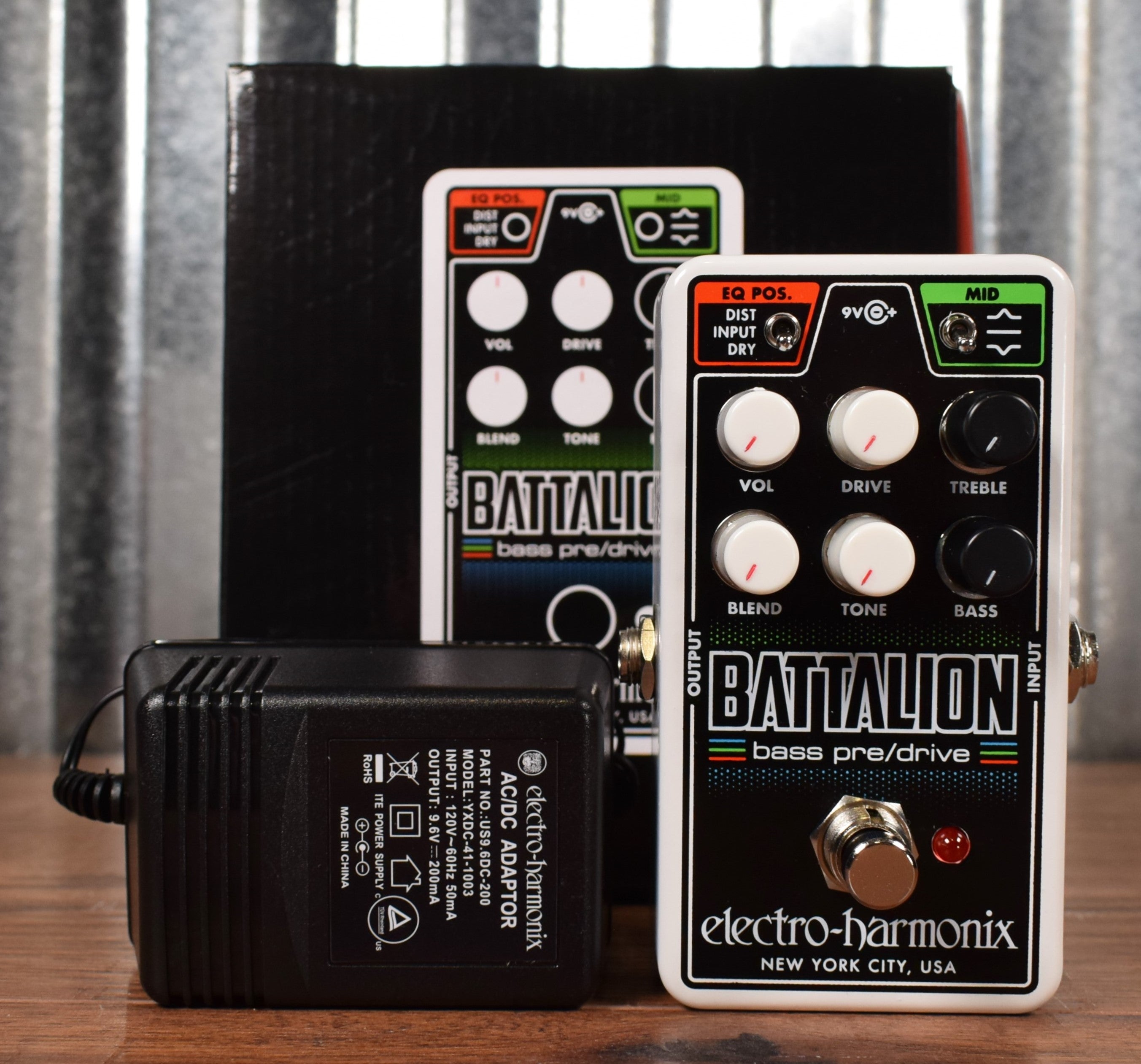 Electro-Harmonix EHX Nano Battalion Bass Preamp Overdrive Effect Pedal