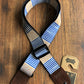 Levy's MP2TC-002 2" Adjustable Print Poly Guitar & Bass Strap Blue White Gold