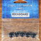 Warwick Rockboard Guitar Effect Pedal LED Damper Jewel Small 8mm & Large 10.50mm Set of 10