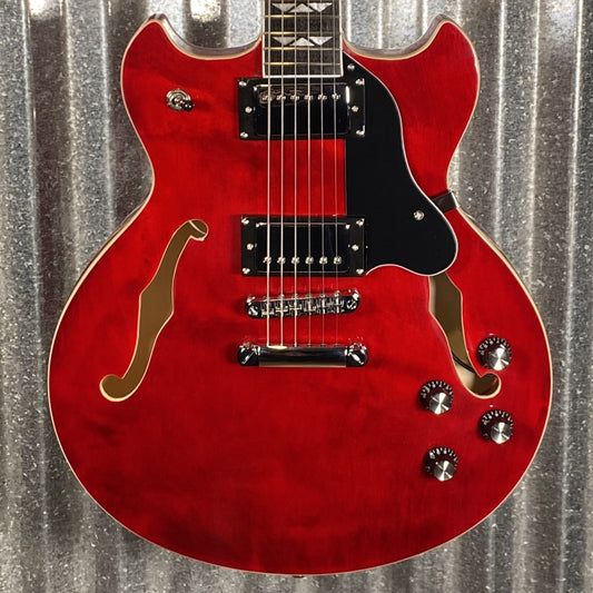Westcreek 333 Semi Hollow Body Guitar 335 Transparent Red #0062 Used