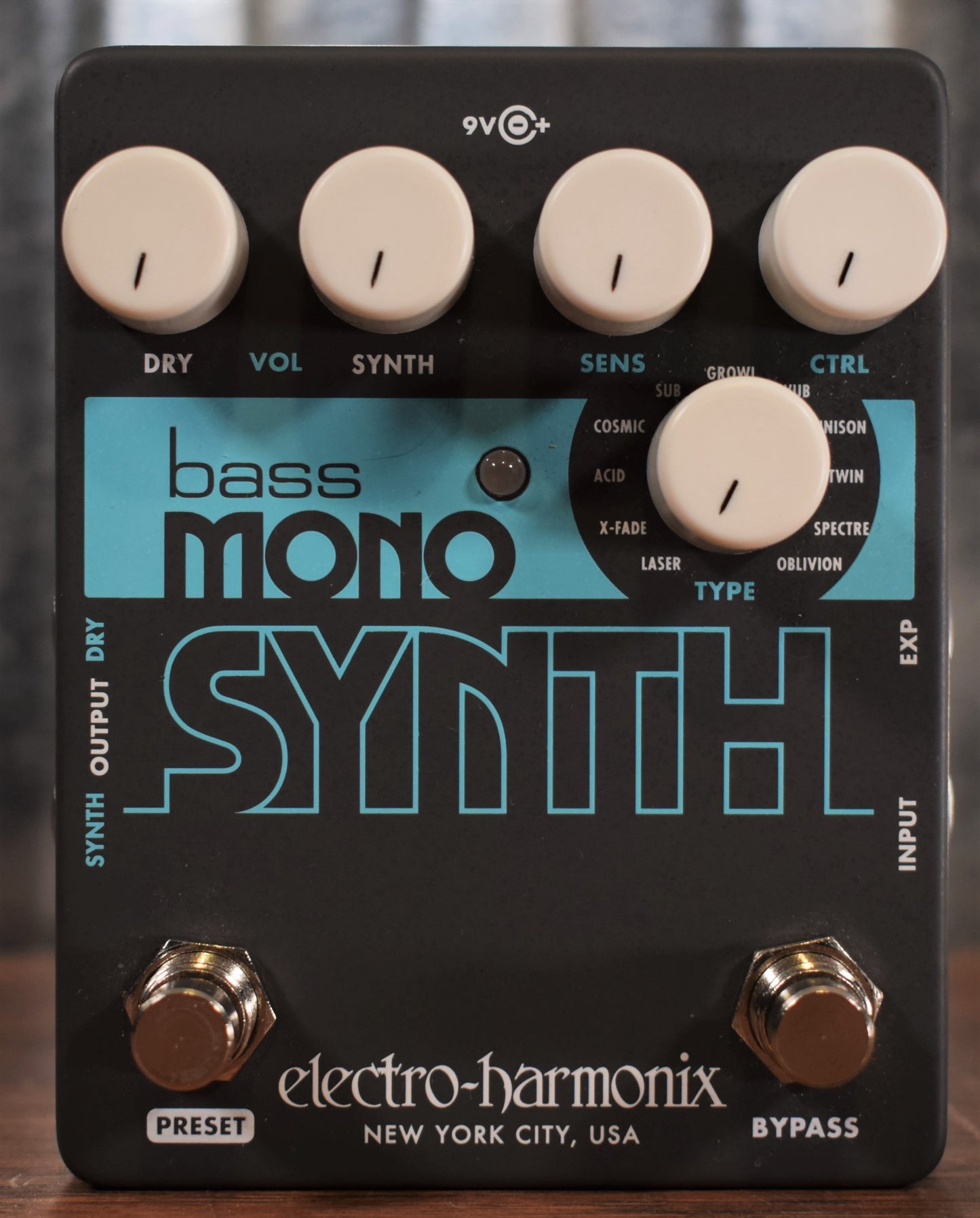 Electro-Harmonix EHX Bass Mono Synth Bass Synthesizer Effect Pedal Used