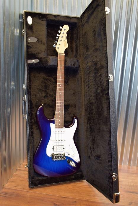 G&L Guitars USA Legacy HSS Blueburst Electric Guitar & Case 2016 #7516