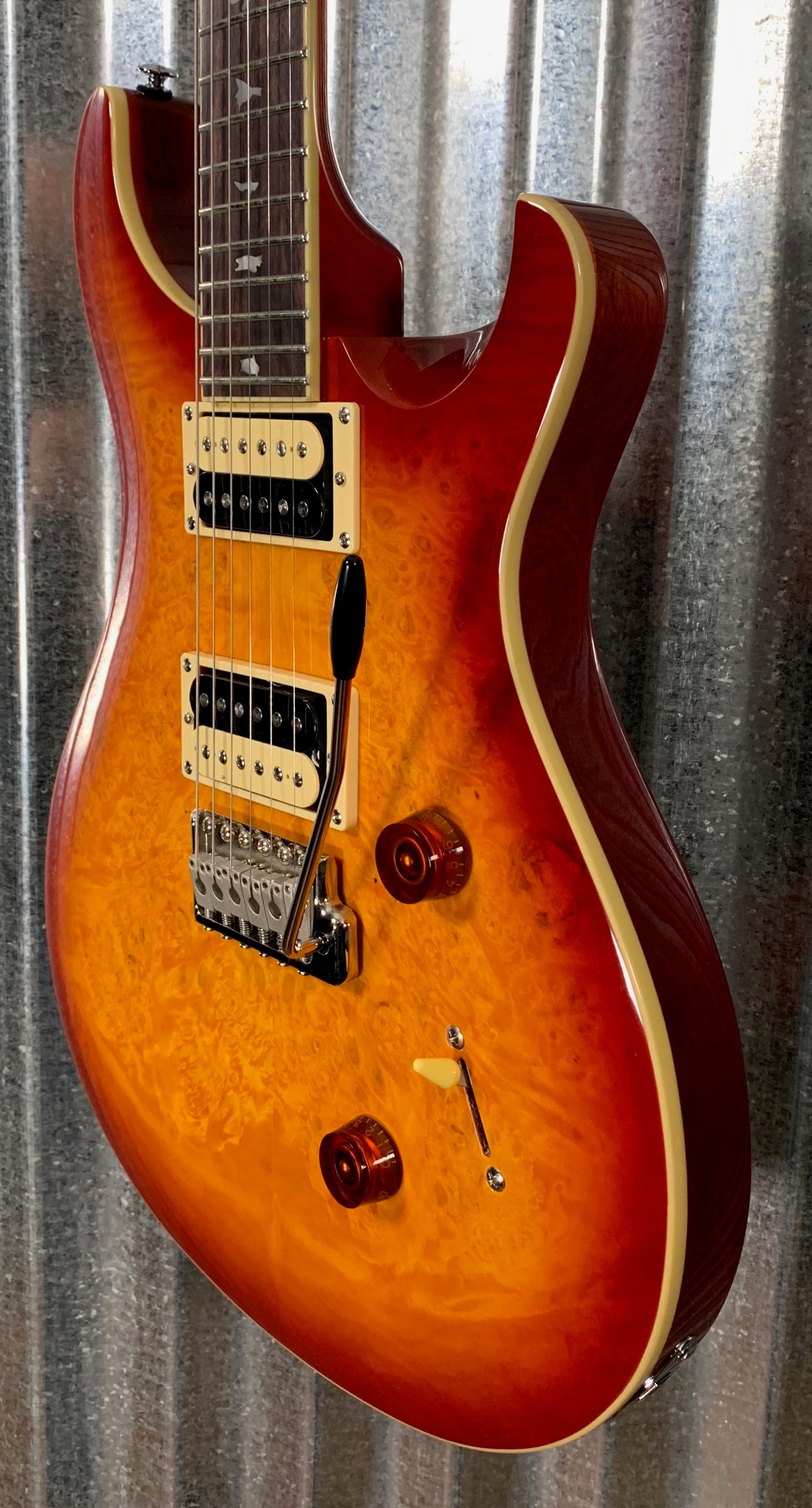 PRS Paul Reed Smith SE Custom 24 Laurel Burl Top Vintage Sunburst Guitar Gig Bag 2018 #3791