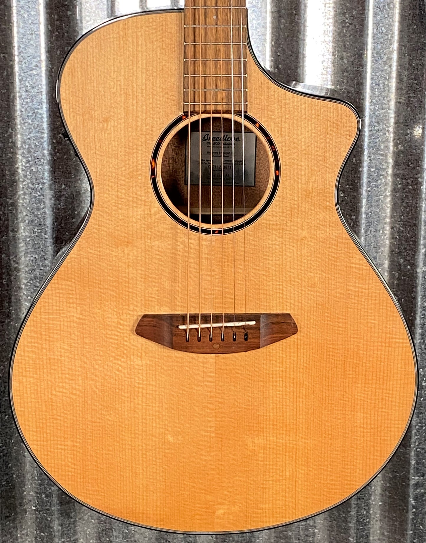 Breedlove Discovery S Concert CE Natural Sitka Acoustic Electric Guitar #3671