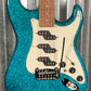 G&L USA Comanche Turquoise Metal Flake Guitar & Case #7175