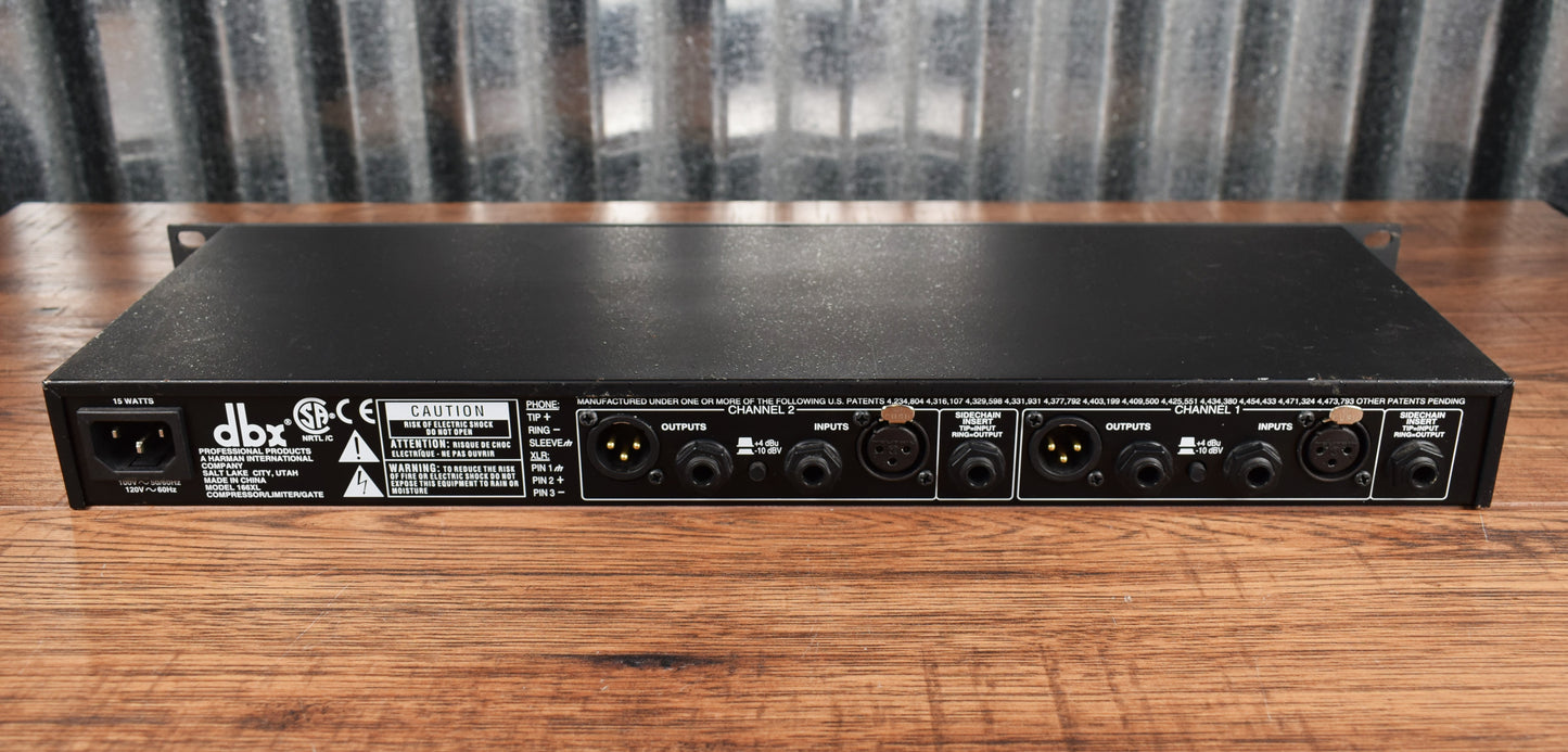 DBX Professional Audio 166XL Compressor Limiter Gate Rackmountable Used