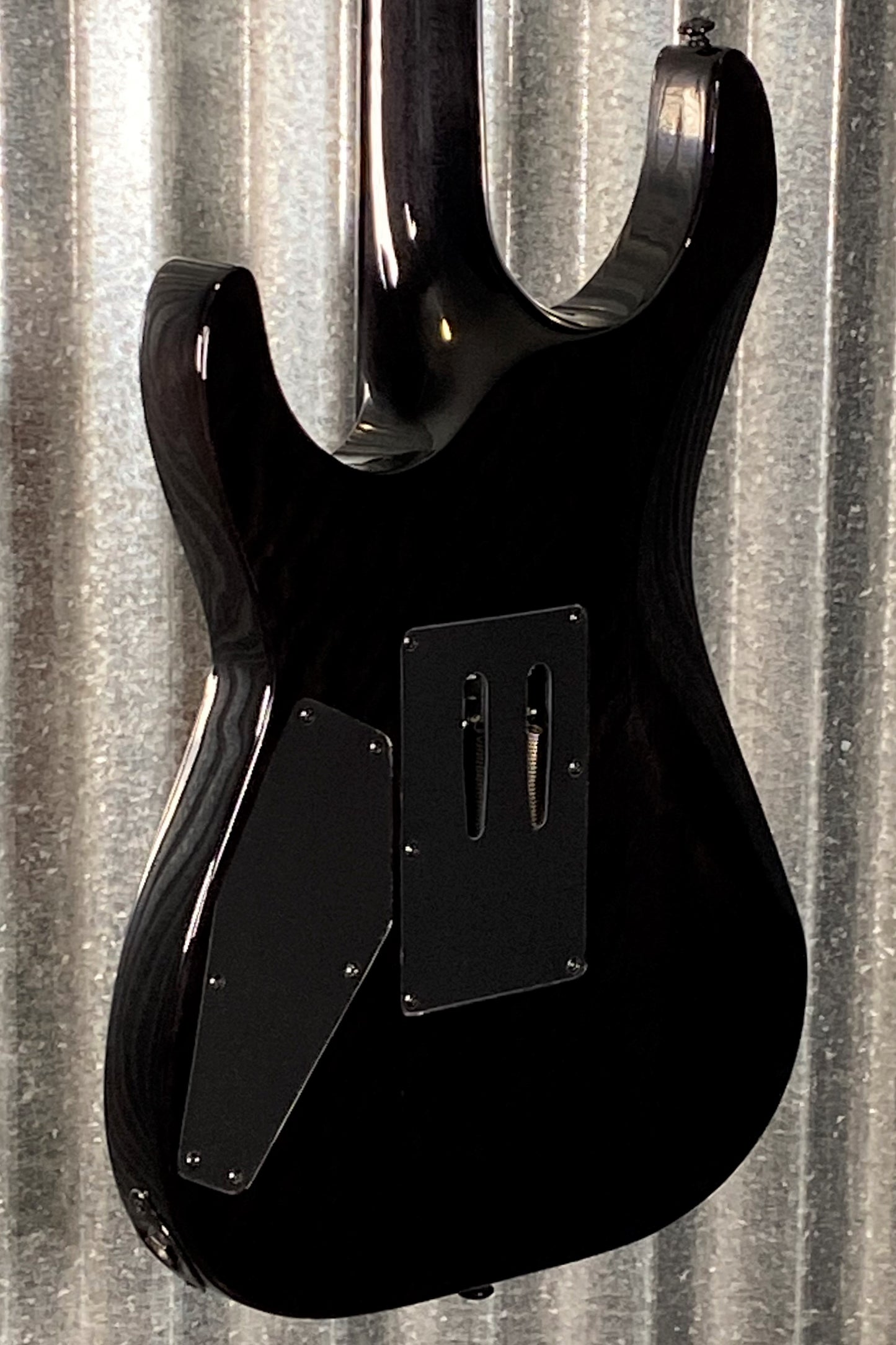 ESP LTD H-1001FR Floyd Rose Black Natural Burst Burl Guitar LH1001FRBPBLKNB #1300 Used
