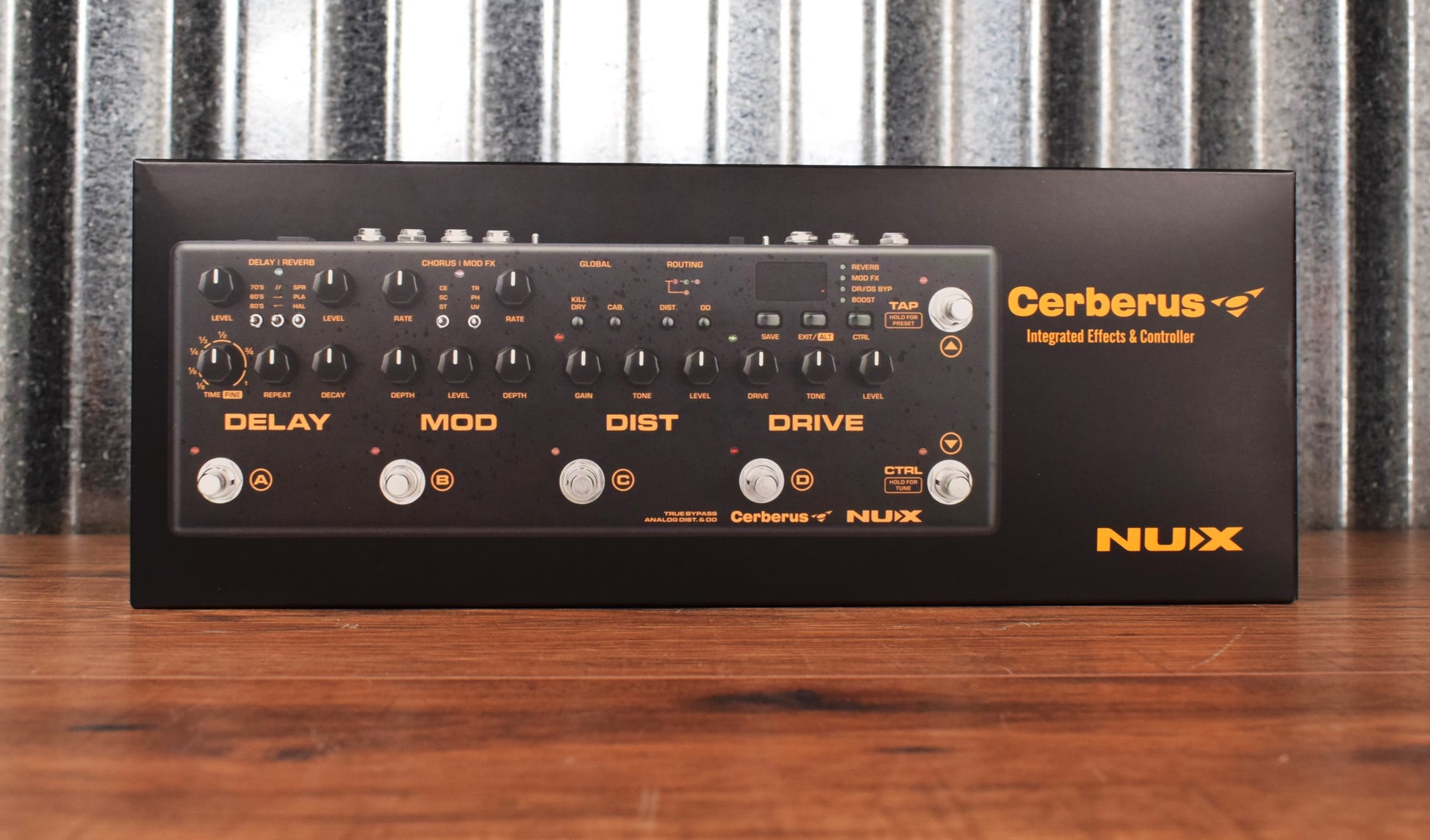 cerberus pedal NUX Cerberus Programmable Multi-Effect Delay Modulation Distortion Overdrive Guitar Effect Pedal