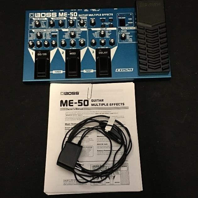 Boss Me-50 Multi-Effects Guitar Effect Pedal & Power Supply