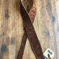 Levy's MS26-BRN 2.5" Adjustable Suede Leather Guitar & Bass Strap Brown