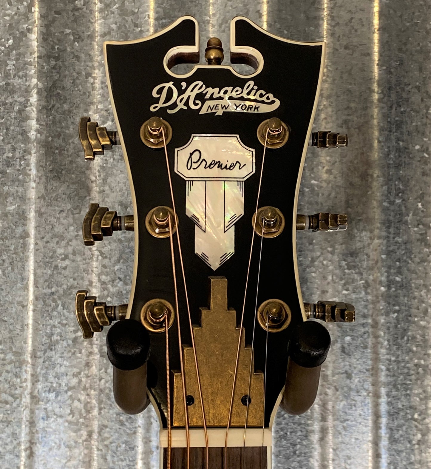 D'Angelico Premier Tammany Orchestra E Vintage Natural Acoustic Electric Guitar #8639