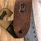 Levy's M12SPOV-BRN 2" Adjustable Veg-Tan Leather Guitar & Bass Strap Brown