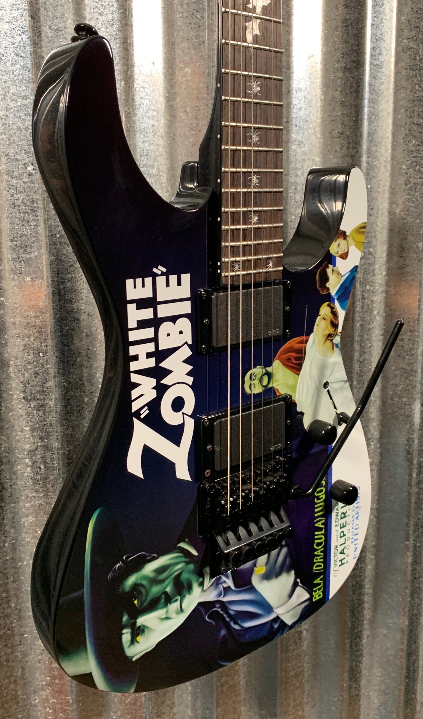 ESP LTD White Zombie Kirk Hammett Guitar & Case LKHWZ #973 Demo