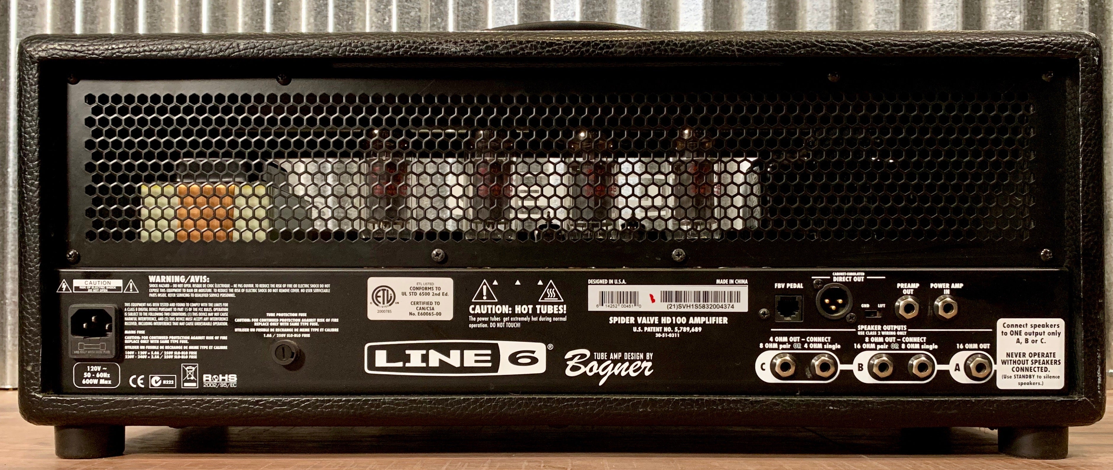 LINE6 ギターヘッドアンプ Spider Valve HD100 Bogner フット 