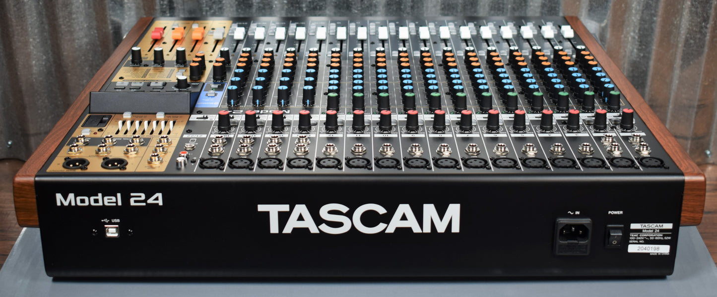 Tascam Model 24 Mixer USB Audio Interface Recorder Controller Demo