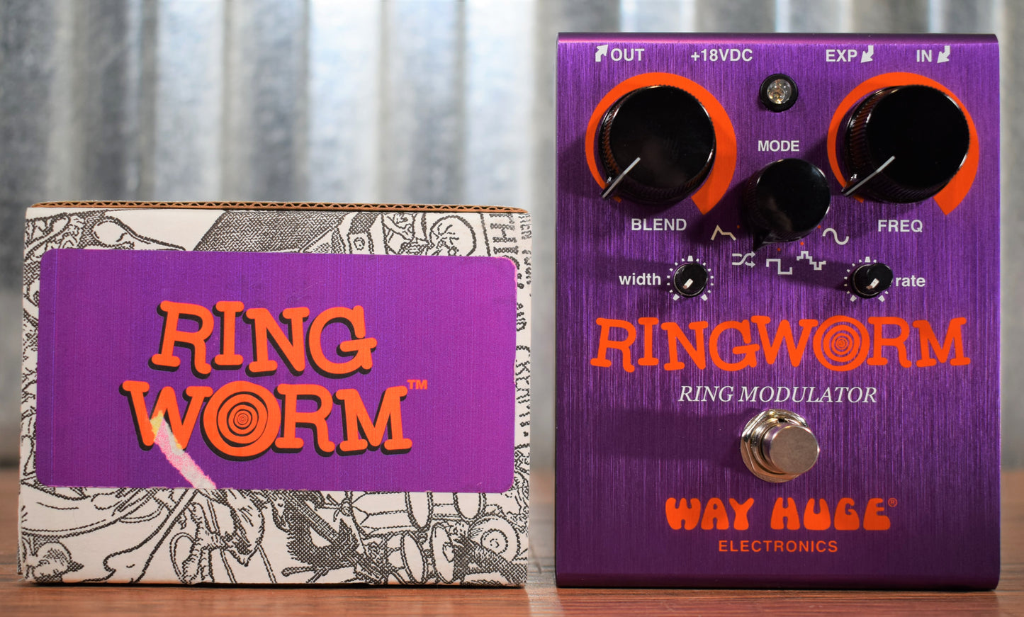 Dunlop Way Huge Electronics WHE606R Ring Worm Reissue Analog Synth Guitar Effect Pedal