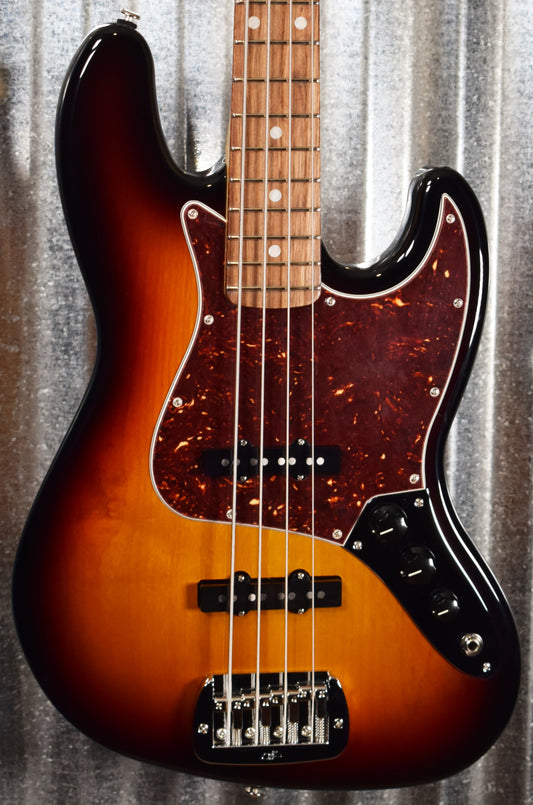 G&L USA Fullerton Deluxe JB 4 String Jazz Bass 3 Tone Sunburst & Case #0107
