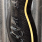 Hamer Archtop Flame Trans Black Double Cut Guitar SATF-TBK #0929 B Stock