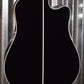 Takamine EF341DLX Deluxe Black Acoustic Electric Left Hand Guitar Japan & Case EF341DLXLH #1062