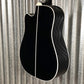 Takamine EF381SC12 Cutaway 12 String Acoustic Electric Guitar Black & Case Japan #0426