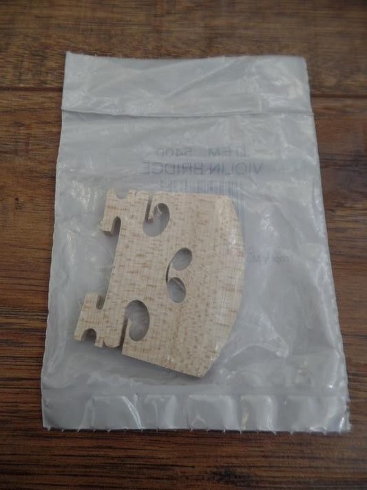 Trophy Music 5400 4/4 Violin Full Size Wood Bridge *