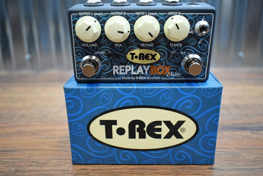 T-Rex Effects Replay Box Stereo Analog Delay Guitar Effects Pedal TRex Demo #593