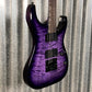 ESP LTD H-1000 Evertune See Through Purple Fishman Guitar #0358 Used