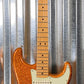 Fender MIM FSR Standard Stratocaster HSS Maple Sunfire Orange Flake Guitar & Case #6392 Used