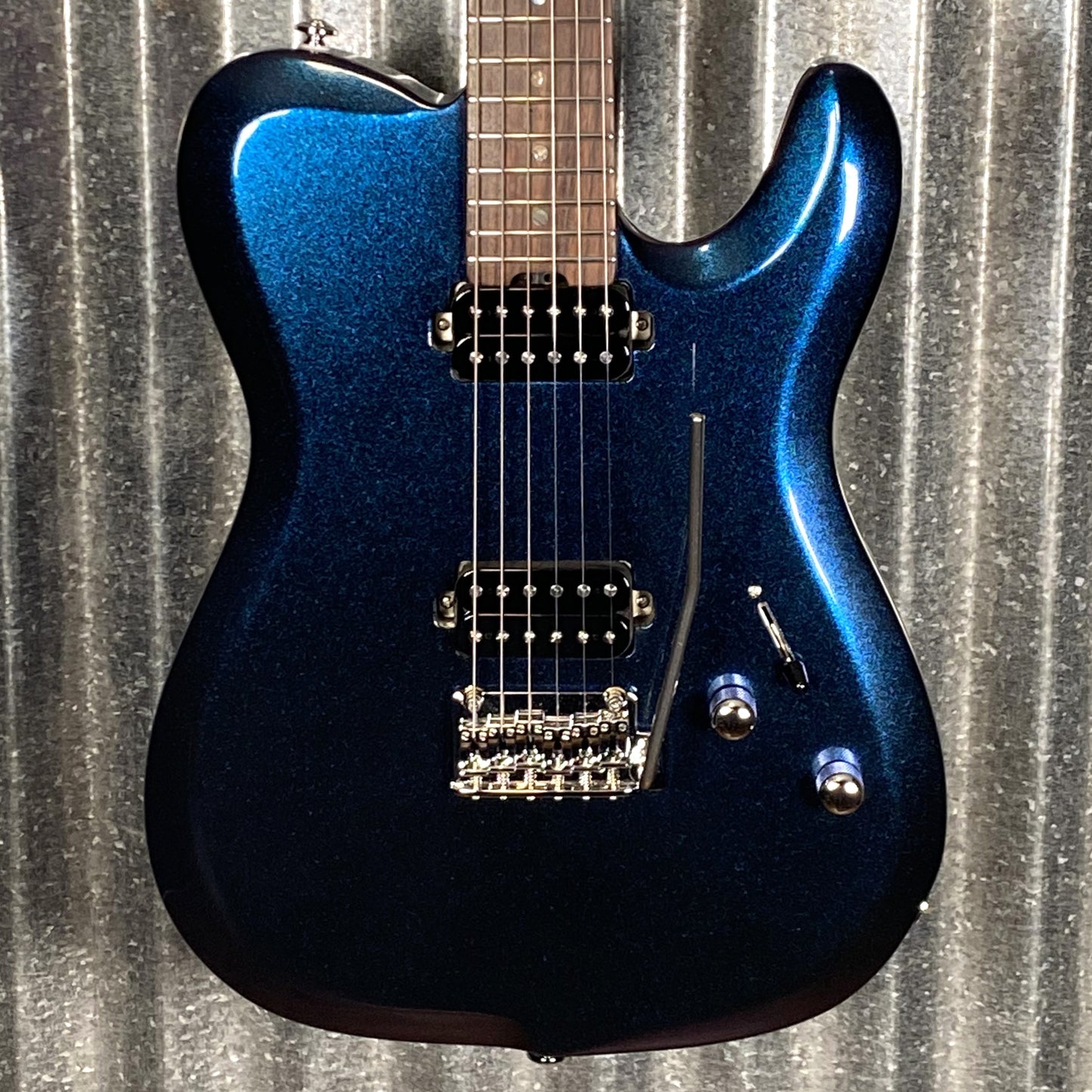 Musi Virgo Fusion Telecaster Deluxe Tremolo Indigo Blue Guitar #0136 Used