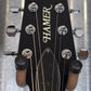 Hamer Archtop Flame Trans Black Double Cut Guitar SATF-TBK #0208