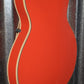 D'Angelico Premier Mini DC Cut Semi Hollow Stop Bar Fiesta Red Guitar & Bag #0182