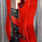 ESP LTD M-200FM See Thru Red Flame Top Guitar LM200FMSTR #0084