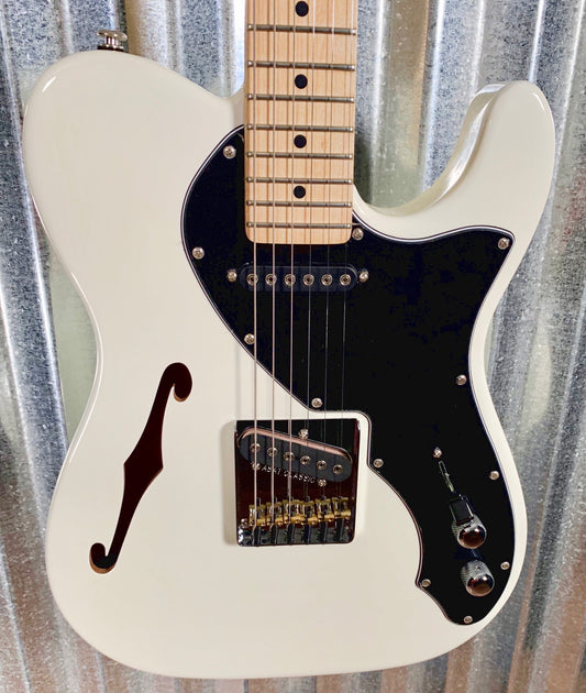 G&L USA Fullerton Custom ASAT Classic Semi-Hollow Thinline Alpine White Guitar & Case #4119