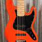 G&L USA JB5 5 String Bass Clear Orange & Case JB-5 Blem #7088