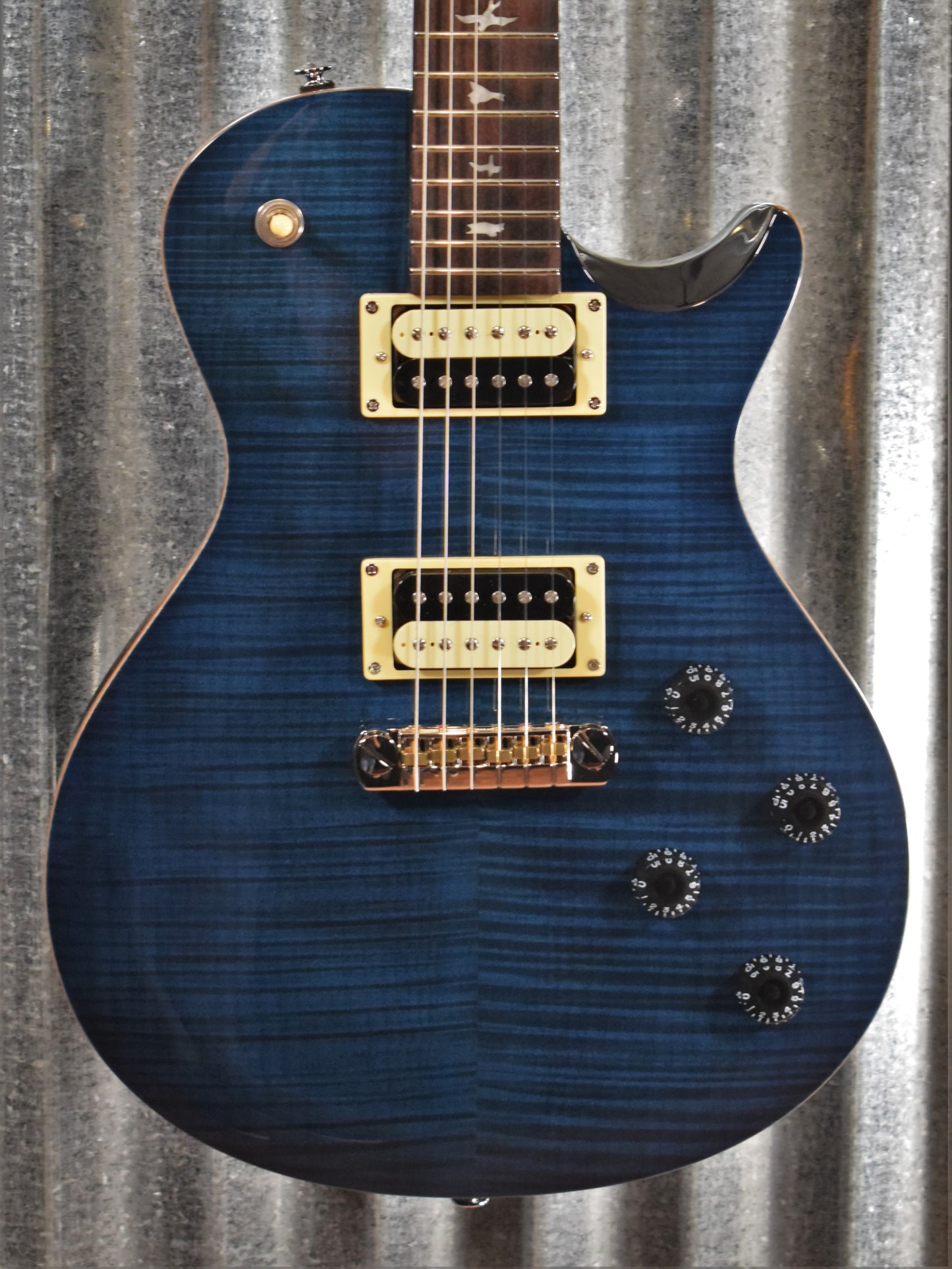 PRS Paul Reed Smith SE 245 Whale Blue Flame Electric Guitar & Gig Bag #1221