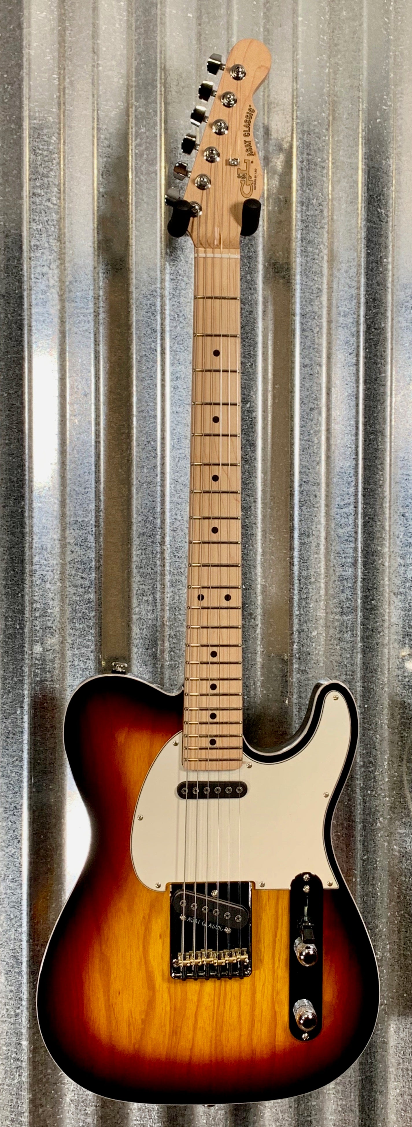 G&L USA Fullerton Custom ASAT Classic 3 Tone Sunburst Guitar & Case #2103