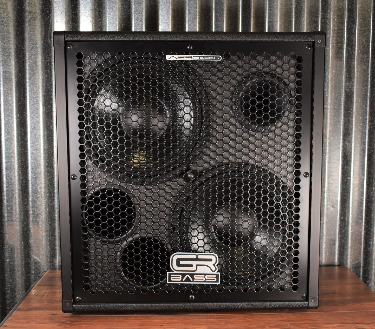 GR Bass AT210 2x10" AeroTech Carbon Fiber Featherweight Bass Amplifier Speaker Cabinet Black 4 Ohm B Stock