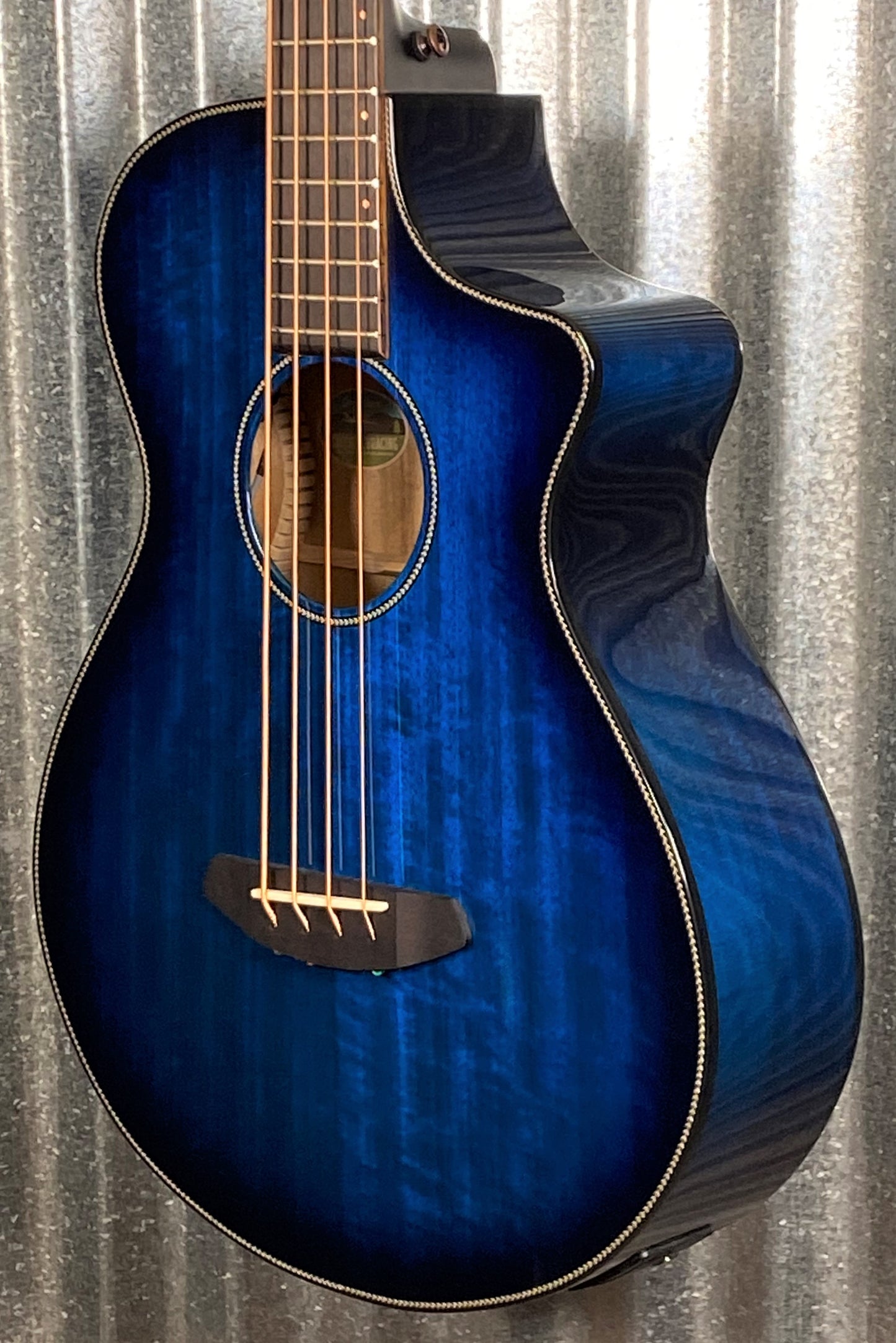 Breedlove Pursuit Exotic S Concert Twilight CE Acoustic Electric 4 String Bass #6558