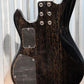 G&L Tribute M-2000 GTS 4 String Carved Flame Top Trans Black Bass #6390