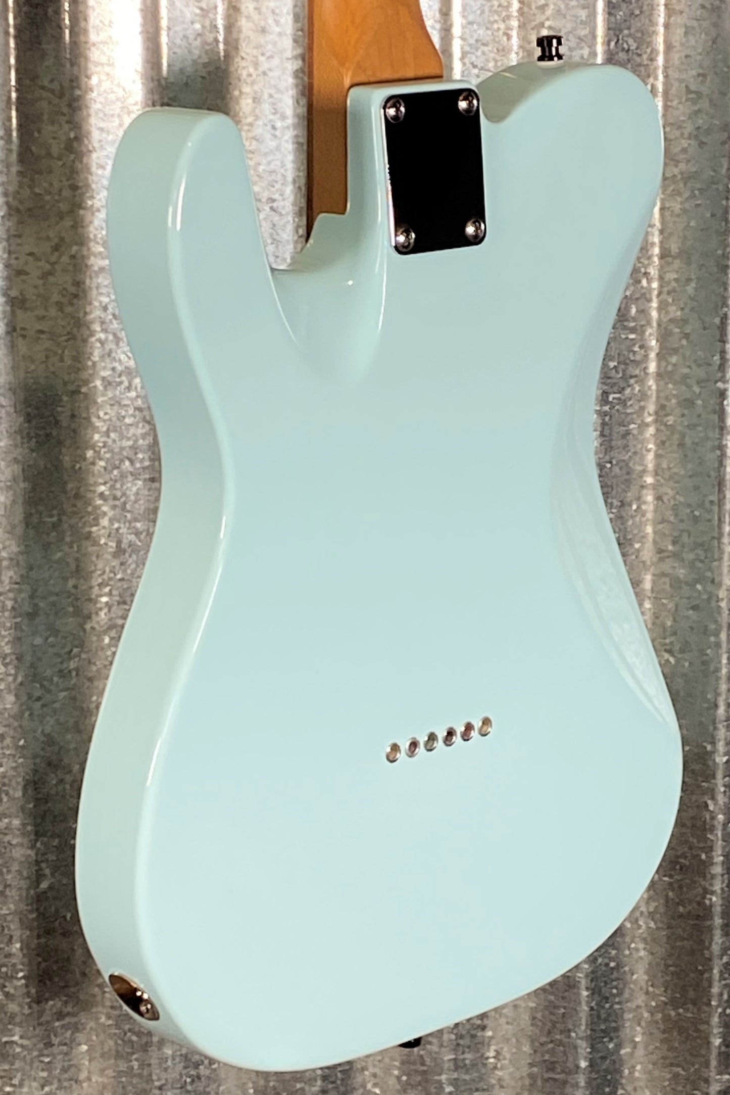 Musi Virgo Fusion Telecaster Baby Blue Guitar #5105 Used