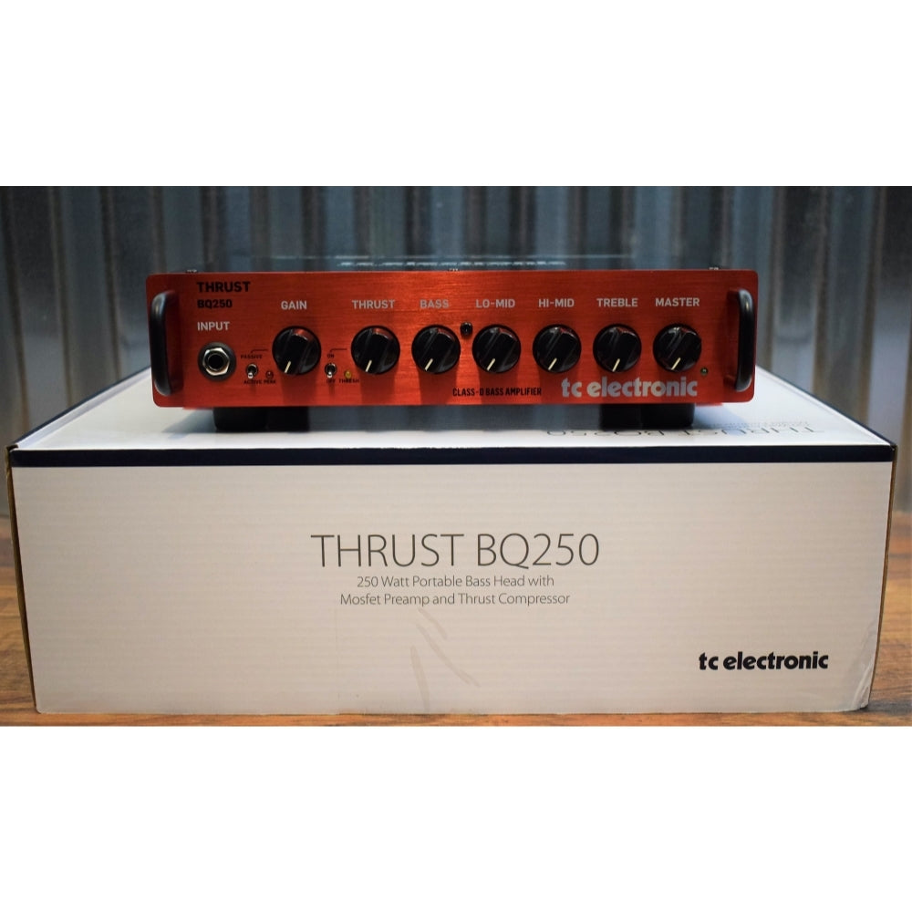 TC Electronic Thrust BQ250 250 Watt with Compressor Bass Head Amplifier