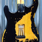 Vintage Guitars Icon V6MRBK Boulevard Black Distressed Wilkinson Guitar & Case