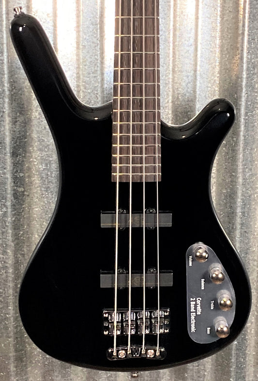 Warwick RockBass Corvette Basic Black Active Short Scale 4 String Bass & Bag #9321