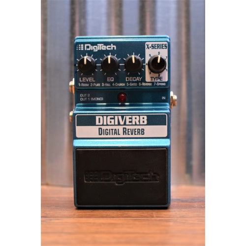 Digitech XDB DigiVerb Digital Reverb Effects FX Pedal for Electric Guitar Used