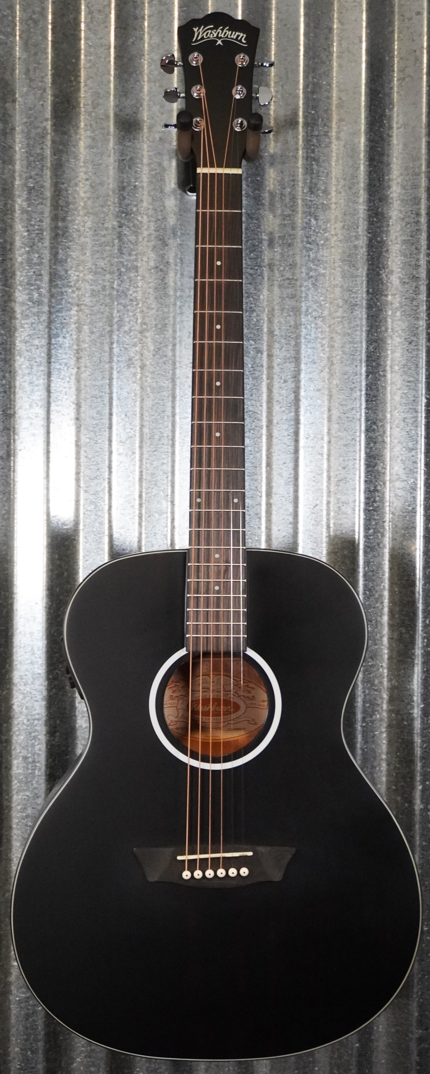 Washburn Deep Forest Ebony FE Acoustic Electric Guitar DFEFE-U #5958